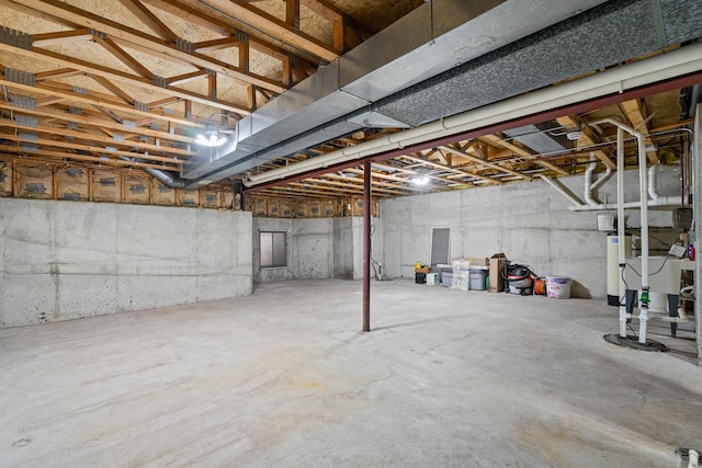 4232 Caribou Ct, Joliet, IL 60431 - unfinished below grade area featuring water heater