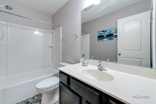 267 Maryland Ln, Pingree Grove, IL 60140 - bathroom with toilet, vanity, and  shower combination