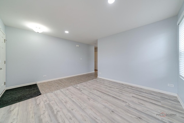 267 Maryland Ln, Pingree Grove, IL 60140 - unfurnished room featuring baseboards, wood finished floors, and recessed lighting