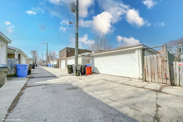 view of road featuring a residential view