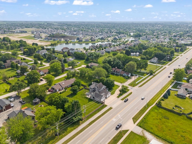 2398 S Williamsburg Dr, Plainfield, IL 60586 - aerial perspective of suburban area featuring a nearby body of water