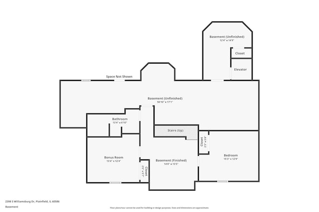 2398 S Williamsburg Dr, Plainfield, IL 60586 - view of property floor plan