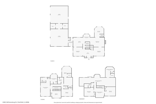 2398 S Williamsburg Dr, Plainfield, IL 60586 - view of home floor plan