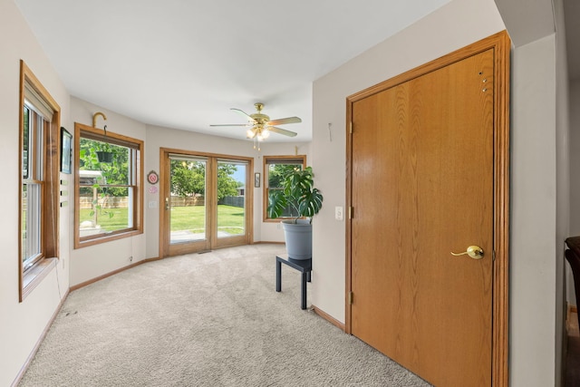 2398 S Williamsburg Dr, Plainfield, IL 60586 - interior space featuring light carpet and baseboards
