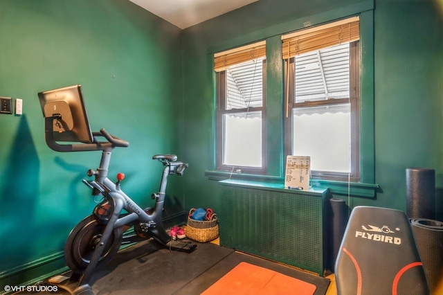 view of workout area