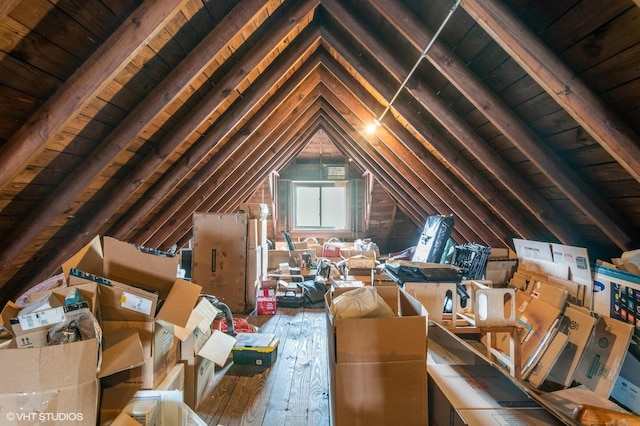view of attic
