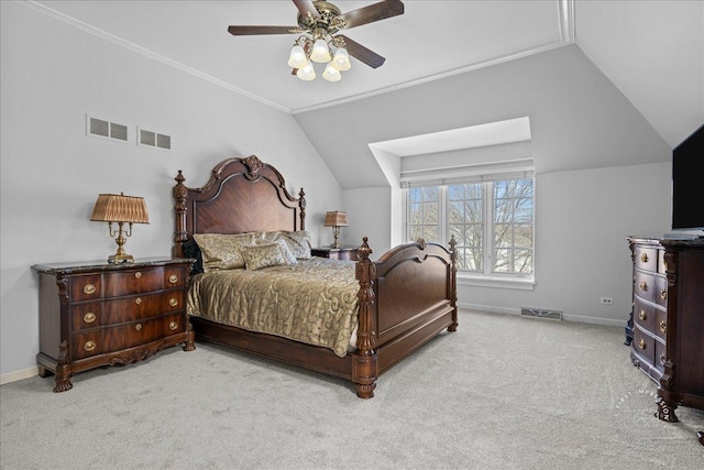 1651 Eagle Brook Dr, Geneva, IL 60134 - bedroom with lofted ceiling and visible vents