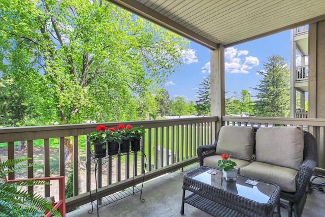 view of balcony