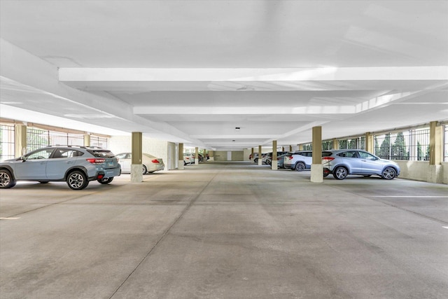 view of parking deck