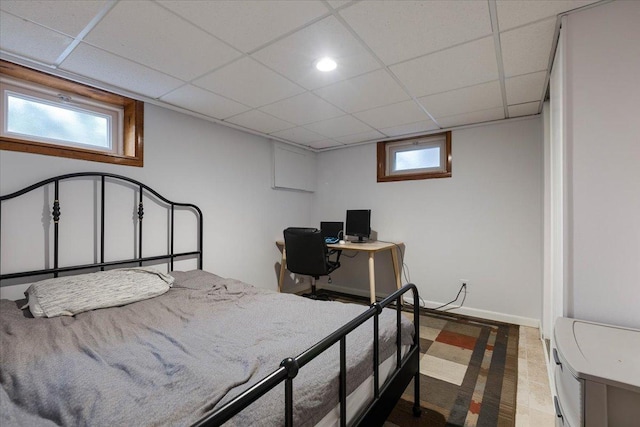 418 Bonnie Brae Ave, Itasca, IL 60143 - bedroom featuring a paneled ceiling and baseboards