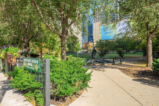 view of community