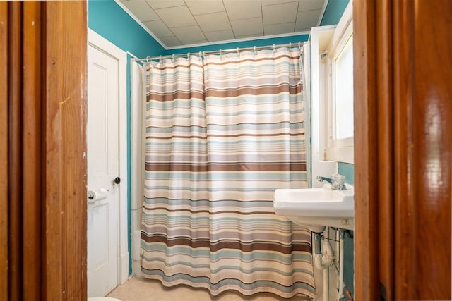 765 N Main St, Pontiac, IL 61764 - full bathroom featuring a shower with curtain and a sink