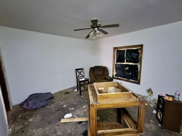 1010 E Adams St, Taylorville, IL 62568 - sitting room with ceiling fan