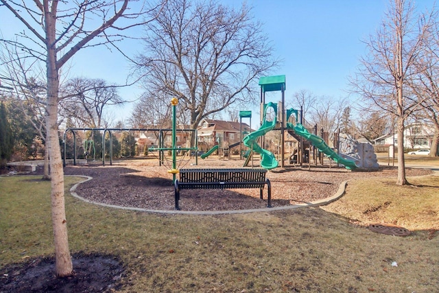 1280 White St, Des Plaines, IL 60018 - community playground with a lawn