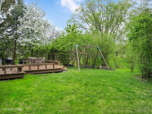 communal playground featuring a lawn