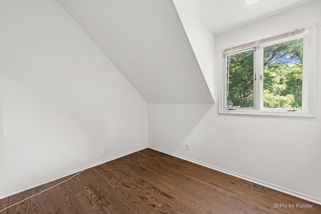 109 3rd Ave, Montgomery, IL 60538 - additional living space with dark wood finished floors and vaulted ceiling