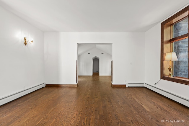 109 3rd Ave, Montgomery, IL 60538 - empty room featuring wood finished floors and baseboard heating