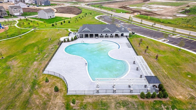 drone / aerial view