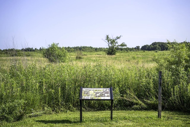 exterior space with a rural view