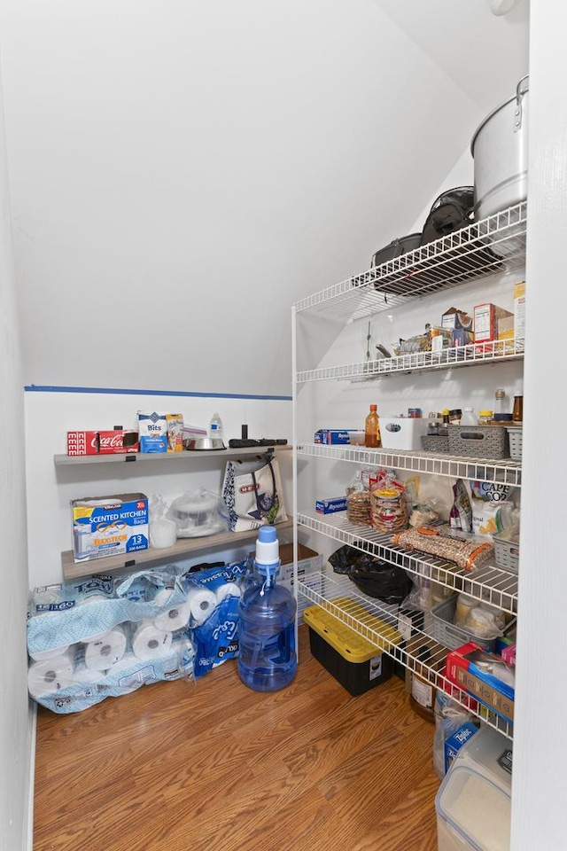 view of storage area