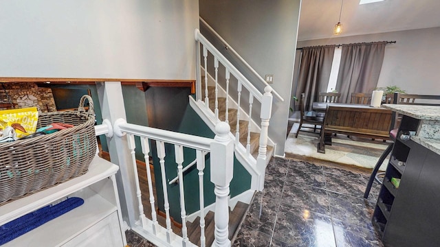 8129 45th Pl, Lyons, IL 60534 - staircase featuring marble finish floor