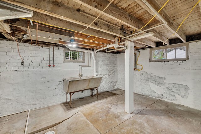 112 W 1st St, Streator, IL 61364 - below grade area featuring a sink