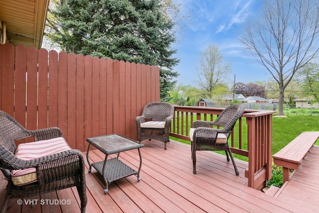 2N305 Mildred Ave, Glen Ellyn, IL 60137 - deck featuring a yard