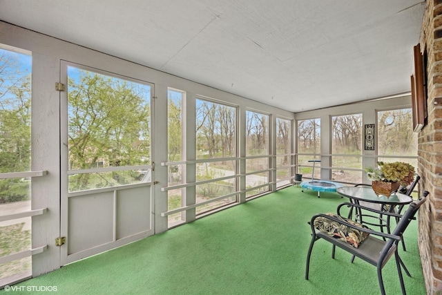 sunroom / solarium with plenty of natural light