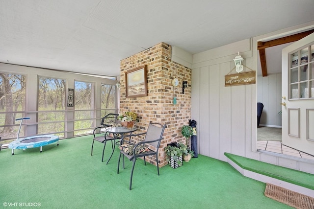 view of sunroom / solarium