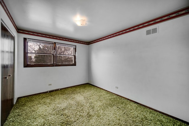 16157 Ozark Ave, Tinley Park, IL 60477 - carpeted empty room featuring baseboards and visible vents