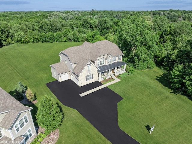 32 E Peter Ln, Hawthorn Woods, IL 60047 - view of subject property with a forest