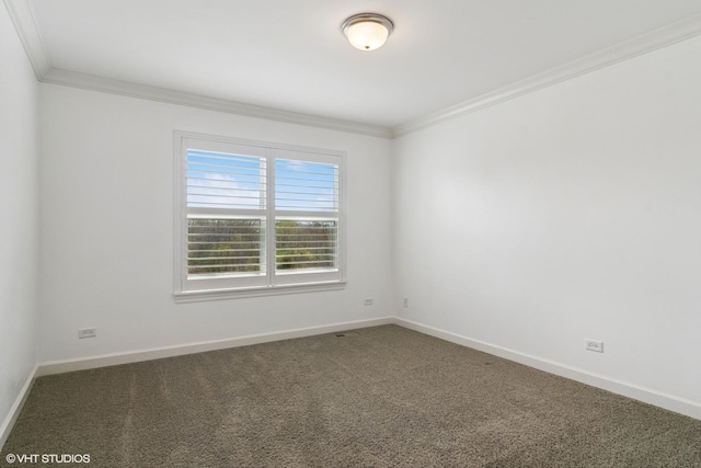 32 E Peter Ln, Hawthorn Woods, IL 60047 - unfurnished room featuring ornamental molding and carpet floors