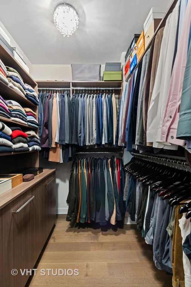 435 N Michigan Ave Unit 401, Chicago, IL 60611 - walk in closet with light wood-style flooring