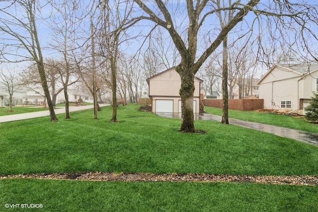 23726 N Overhill Dr, Lake Zurich, IL 60047 - view of yard featuring a garage