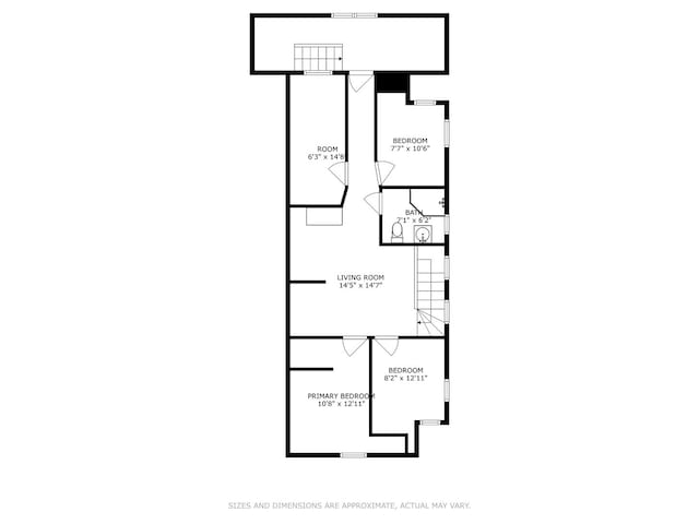 1733 N Keating Ave, Chicago, IL 60639 - floor plan / room layout