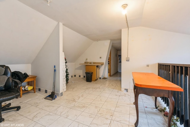 1733 N Keating Ave, Chicago, IL 60639 - office space featuring lofted ceiling and light marble finish floors
