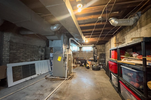 316 E Pierce St, Pontiac, IL 61764 - below grade area with heating unit