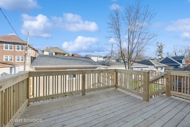 534 S Harvey Ave, Oak Park, IL 60304 - wooden terrace featuring a residential view