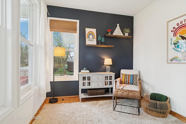23114 W N Lakewood Ln, Lake Zurich, IL 60047 - living area with baseboards and wood finished floors