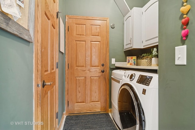 23114 W N Lakewood Ln, Lake Zurich, IL 60047 - laundry room with cabinet space, washer and clothes dryer, and carpet floors