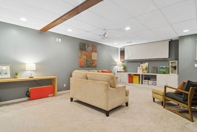 23114 W N Lakewood Ln, Lake Zurich, IL 60047 - carpeted living room with recessed lighting and baseboards