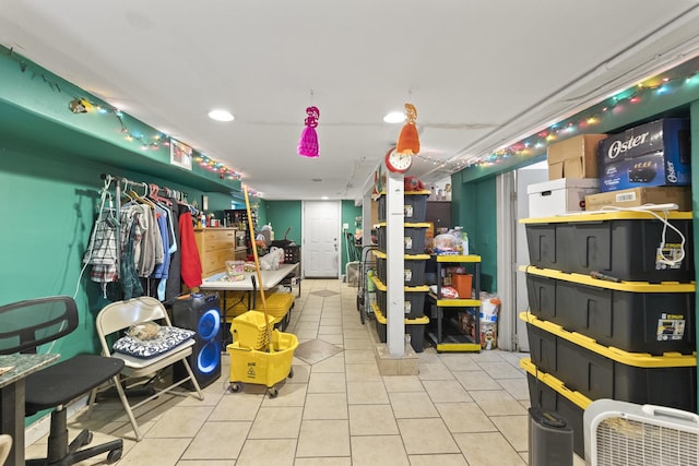 view of storage room
