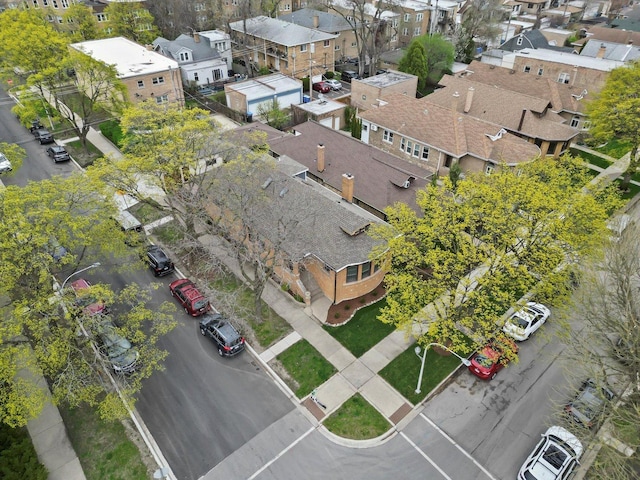 bird's eye view featuring a residential view