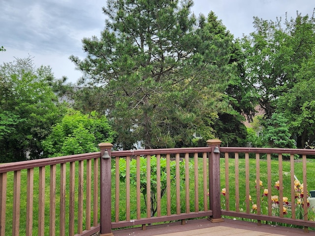 1187 Barkston Ct, Aurora, IL 60502 - deck featuring a lawn