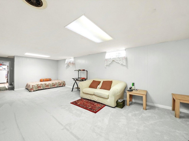 2758 N Newcastle Ave, Chicago, IL 60707 - living room with baseboards and carpet floors