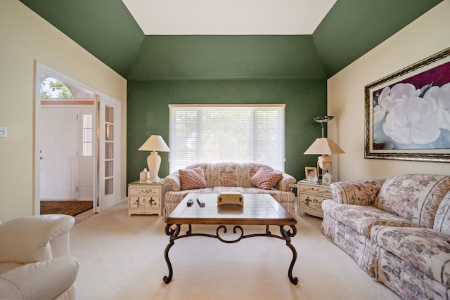 5632 Fairview Ave, Downers Grove, IL 60516 - carpeted living room with lofted ceiling