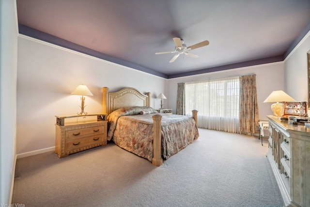 5632 Fairview Ave, Downers Grove, IL 60516 - bedroom featuring carpet floors, a ceiling fan, and baseboards