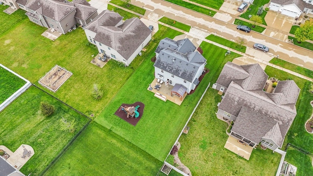 birds eye view of property featuring a residential view