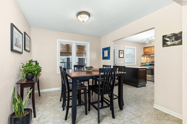 736 Willow Rd, Naperville, IL 60540 - dining area featuring baseboards