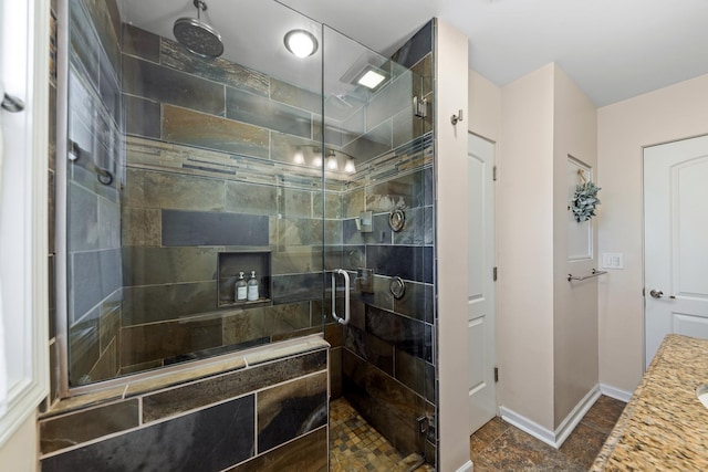 736 Willow Rd, Naperville, IL 60540 - bathroom with baseboards and a shower stall
